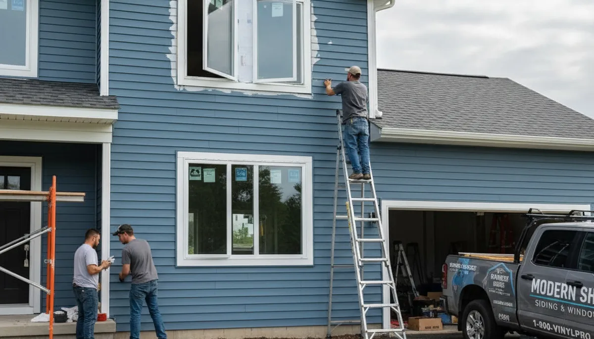 Vinyl siding and window replacement by expert contractors in Milwaukee, WI exterior home upgrade